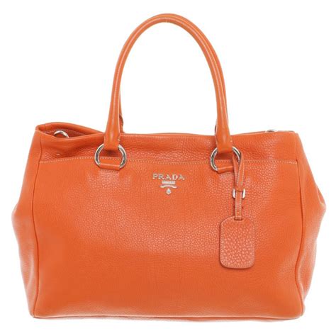 prada handtasche orange|prada leather handbags.